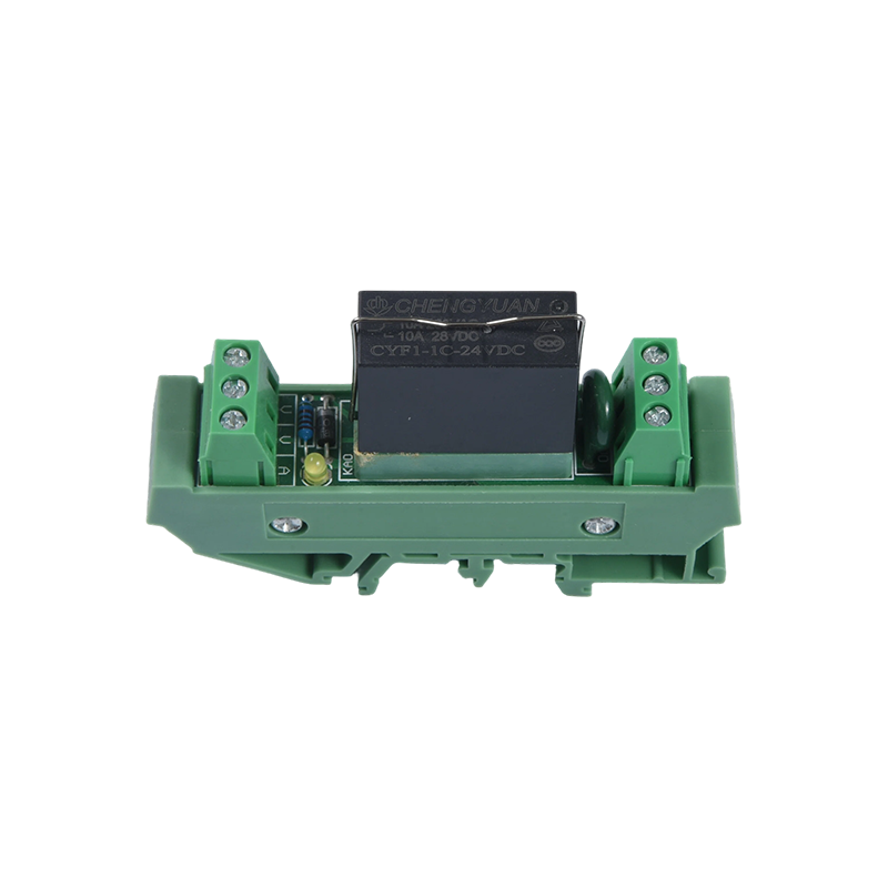 MCYF1-Relaismodul, 14F-Schienenrelaismodul, 14F 10A-Industrieverbindungsmodul.