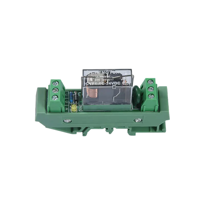 MCYF1-Relaismodul, 14F-Schienenrelaismodul, 14F 10A-Industrieverbindungsmodul.