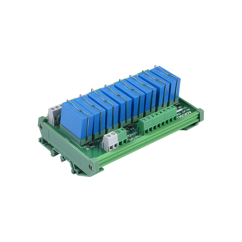 MCYF1-Relaismodul, 14F-Schienenrelaismodul, 14F 10A-Industrieverbindungsmodul.